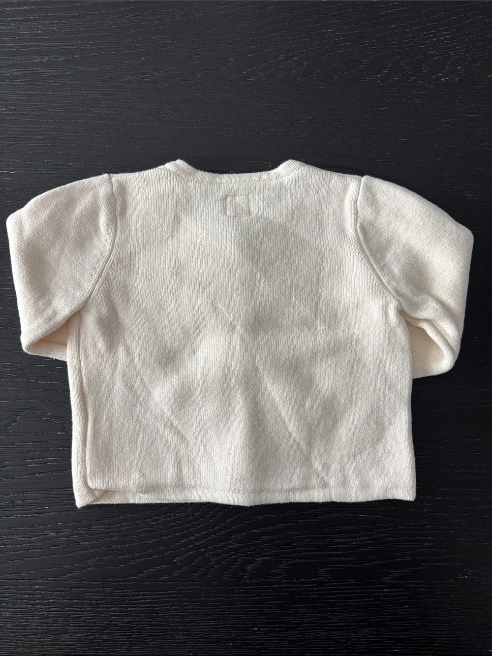 Baby GAP Cream Knit Cardigan with Gold Buttons